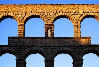 Low angle view of a arched structure