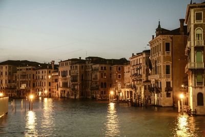 View of river with buildings in background