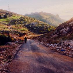 People walking on road