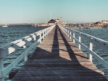 Pier bridge at newport rhode island 