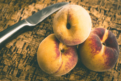 Close-up of apple on table