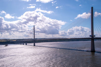 Bridge over sea against sky