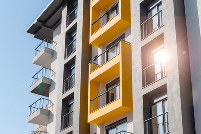 Low angle view of building against sky