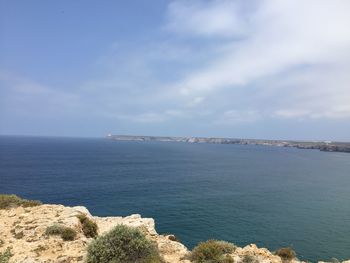 Scenic view of sea against sky