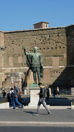 Statue of historic building