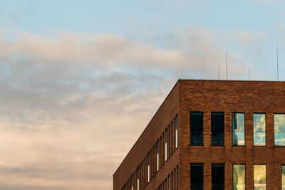 Low angle view of building against sky