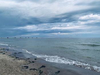 Scenic view of sea against sky