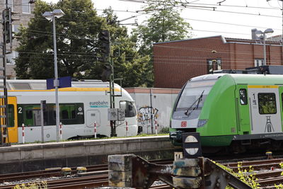 Train at railroad station