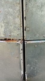 Full frame shot of metal door