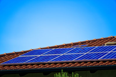 Solar panel on the roof, pure energy