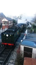 Train on railroad track