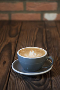 Close-up of coffee on table