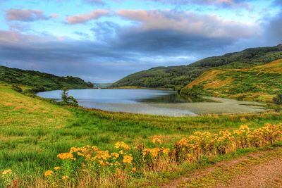 Scenic view of landscape against sky