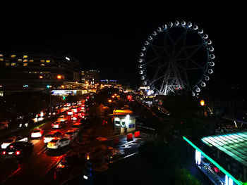 City street at night