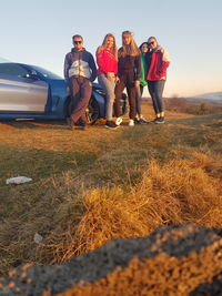 Group of people on field