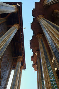 Low angle view of buildings against sky