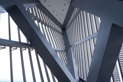 Low angle view of modern building against sky