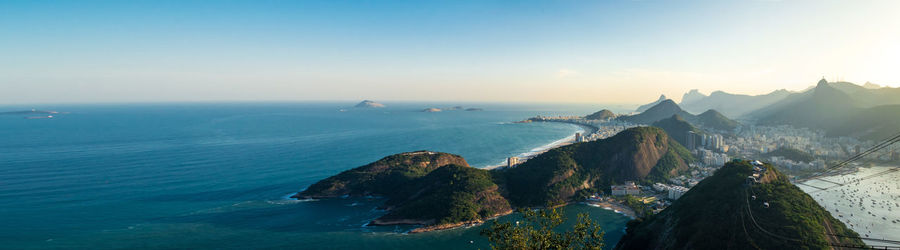 Amazing overview of the southern coast of rio de janeiro in brazil