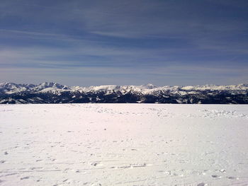 Scenic view of landscape against sky