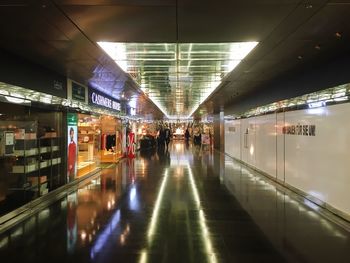 Hallway in shopping mall