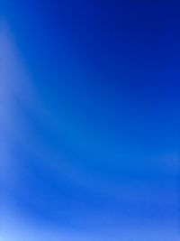 Low angle view of tree against clear blue sky