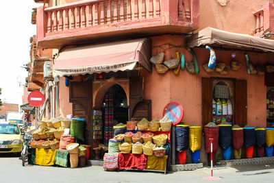 Various vegetables for sale in street market