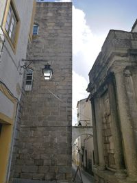 Low angle view of buildings against sky