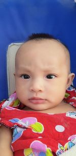 Portrait of cute baby girl