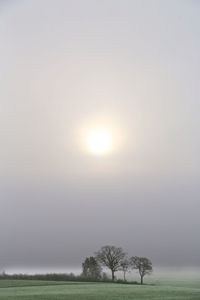 Scenic view of landscape against sky during sunset