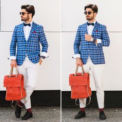Full length of men on man