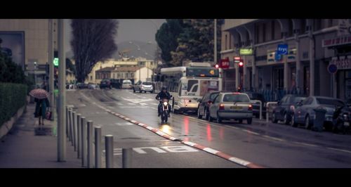 Traffic on city street