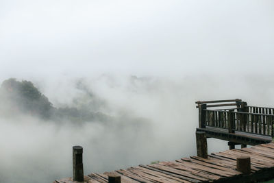 Low angle view of bridge against sky