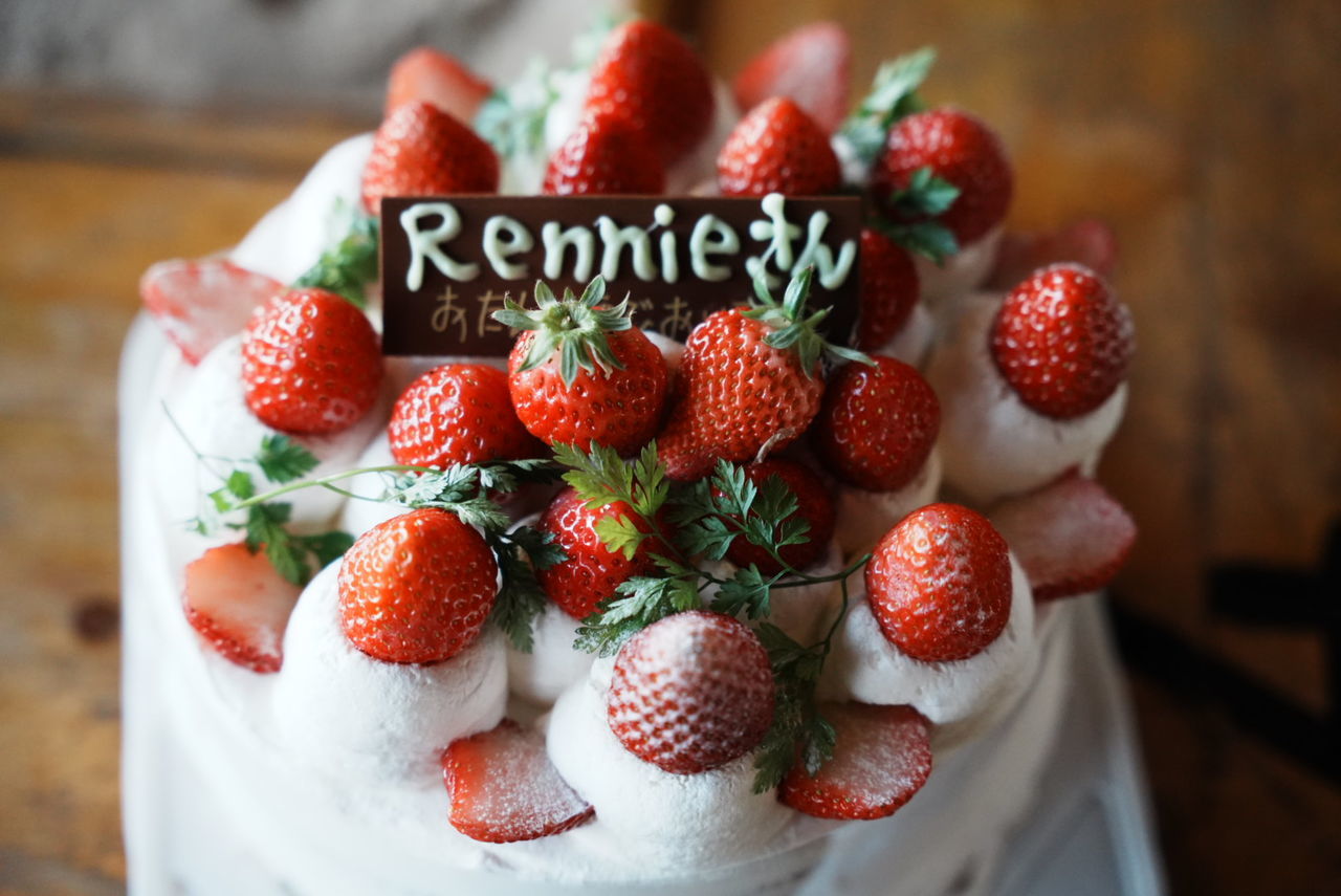 Food Food And Drink Strawberry Berry Fruit Healthy Eating Birthday Cake Freshness Sweet Food Dessert Sweet Produce No People Fruitcake Plant Cake Text Wellbeing Sweetness Indoors
