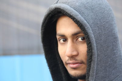 Close-up portrait of young man