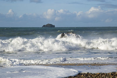 Scenic view of sea against sky