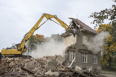 View of construction site against sky