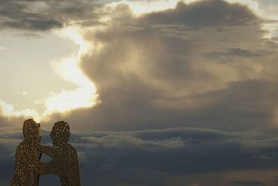 Cloudy sky at sunset