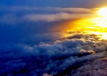 Low angle view of cloudy sky