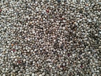 Full frame shot of hemp seeds at market stall