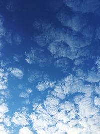 Low angle view of blue sky