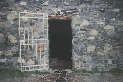 Brick wall of old building