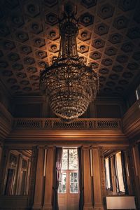 Low angle view of ceiling of building