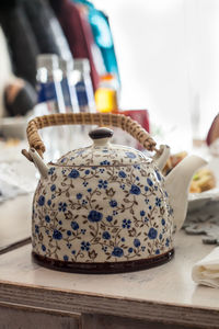 Close up of teapot