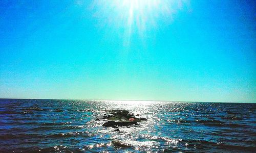 Scenic view of sea against sky