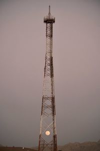 Low angle view of lighthouse against clear sky