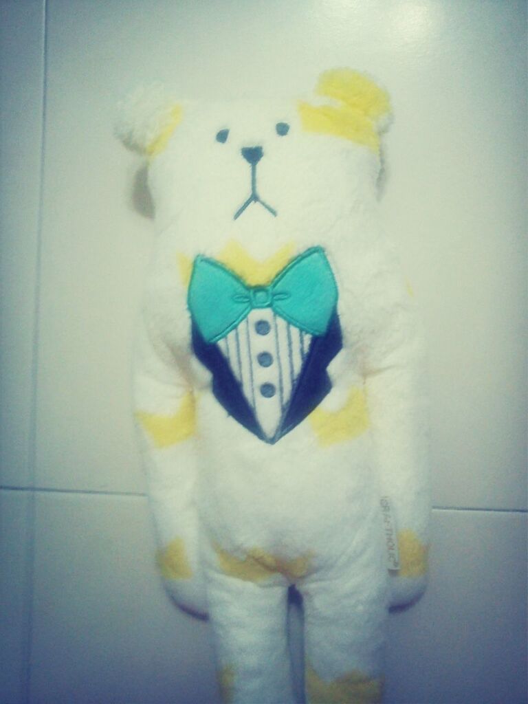 My mom bought me a new cute bear..ˋ▽ˊ