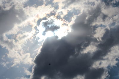 Low angle view of clouds in sky