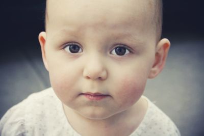 Portrait of cute baby girl