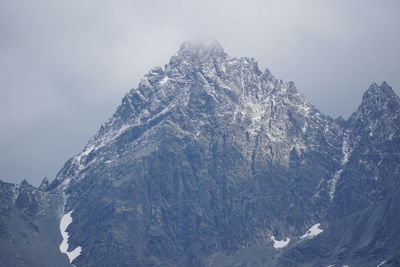 View of snowcapped mountain against sky