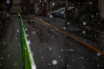 Road in tokyo city during winter